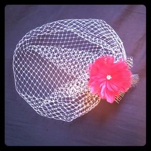 Retro birds nest veil